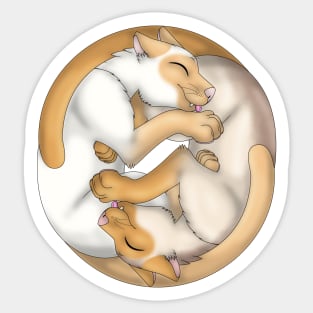 Yin-Yang Cats: Red Point Sticker